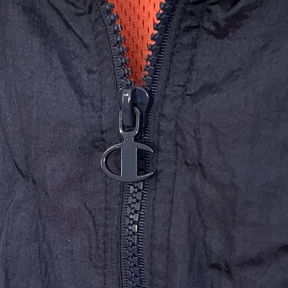 Champion Colorblock 90s Y2K Windbreaker Full Zip Jacket Adult Medium Nylon Retro - Picture 3 of 13